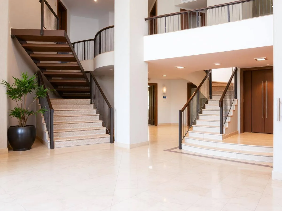 Residential apartment building common areas and entry